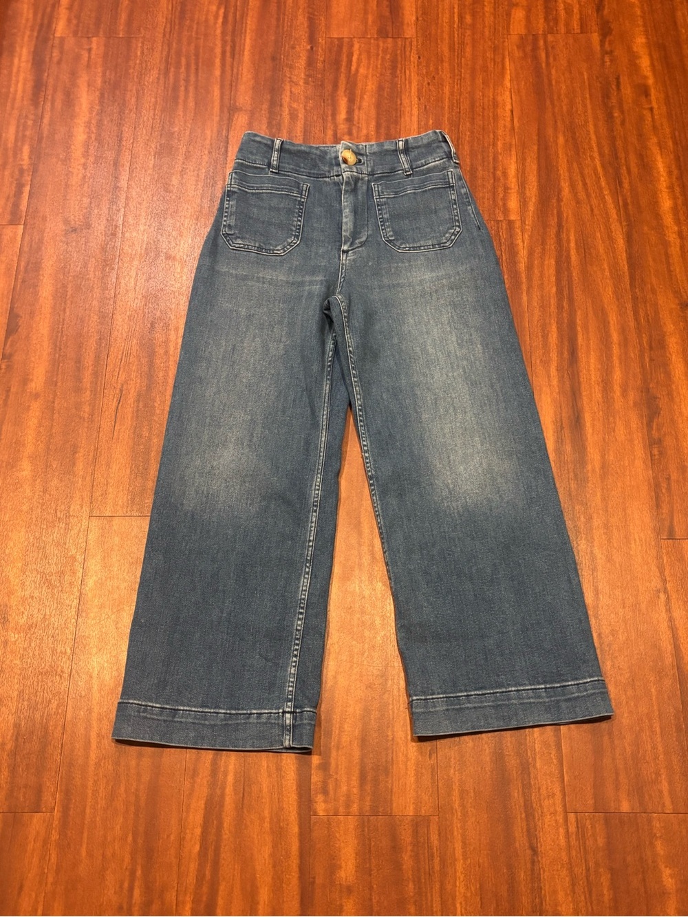 Meave Colette Wide Leg Cropped Jeans